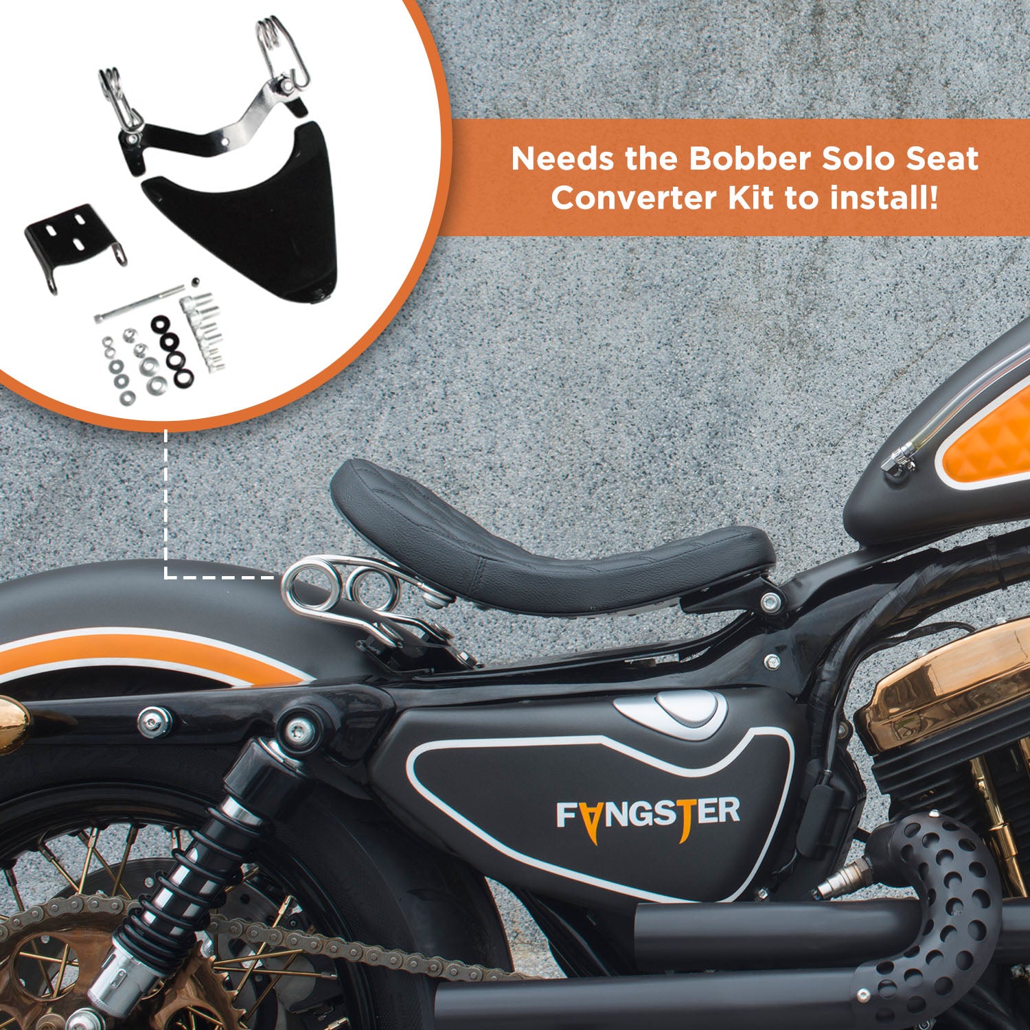 BOBBER SOLO SEAT INSTALLATION KIT 04-06 AND 10UP XL