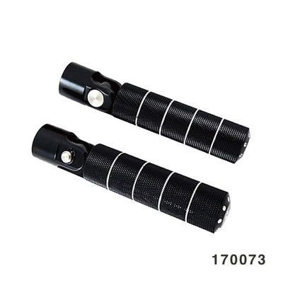 KNURLED FOOTPEG SET SHIFTER PEG BLACK