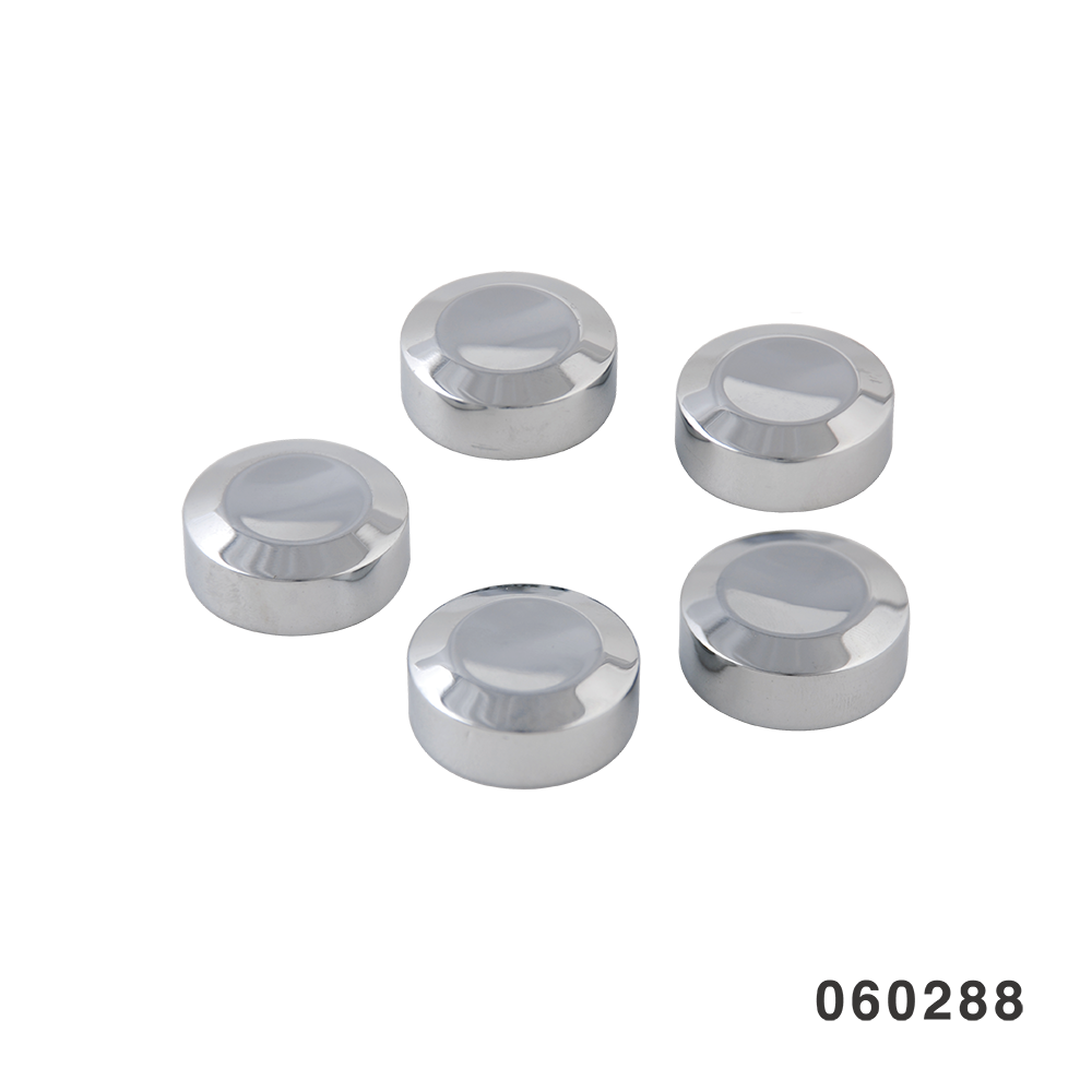 REAR PULLEY BOLT COVERS CHROME