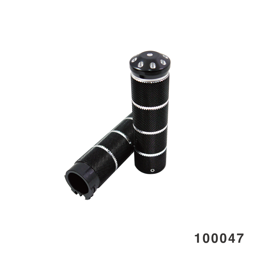 KNURLED GRIP SET BLACK