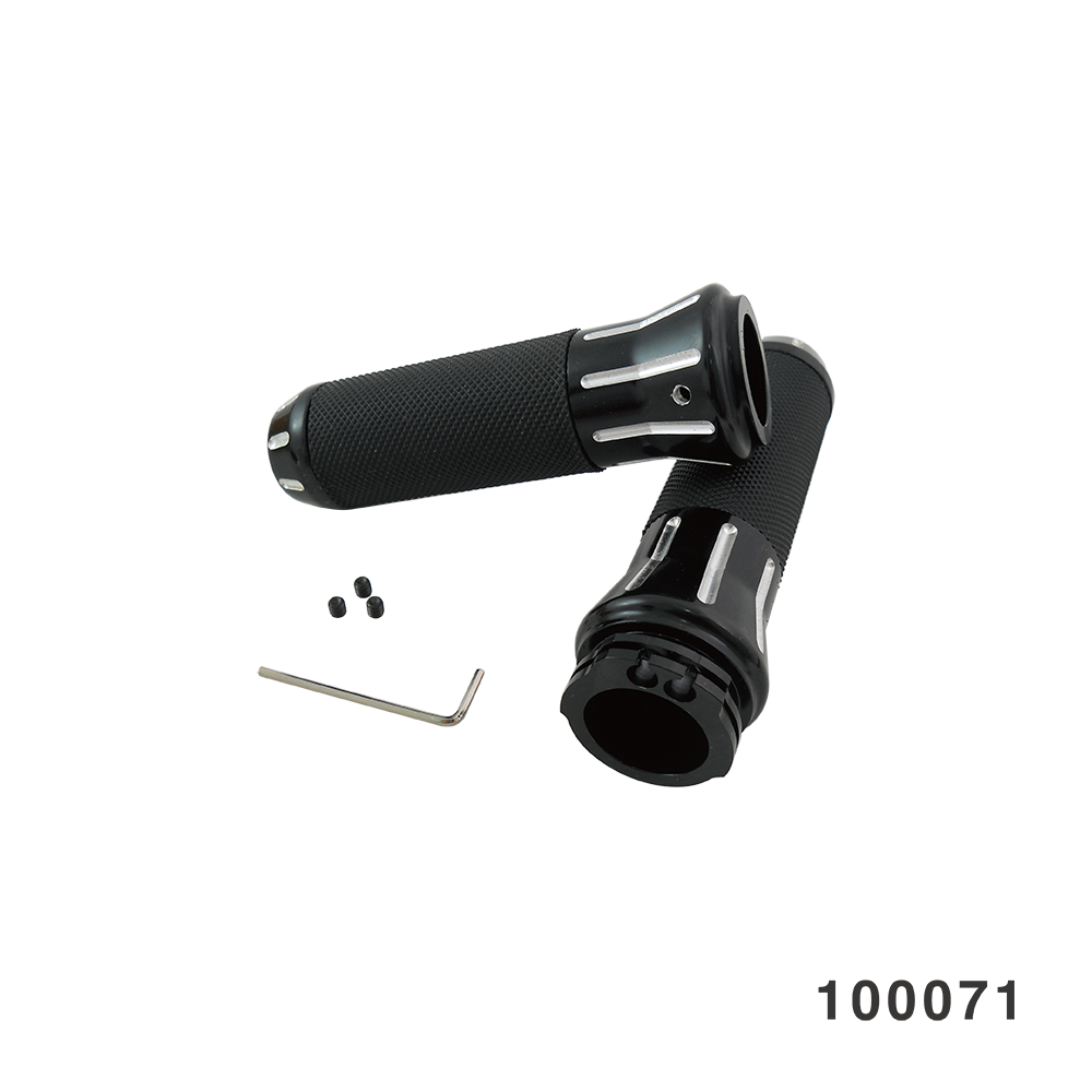 COBRA GRIP SET BLACK W/ CLEAR CUTS