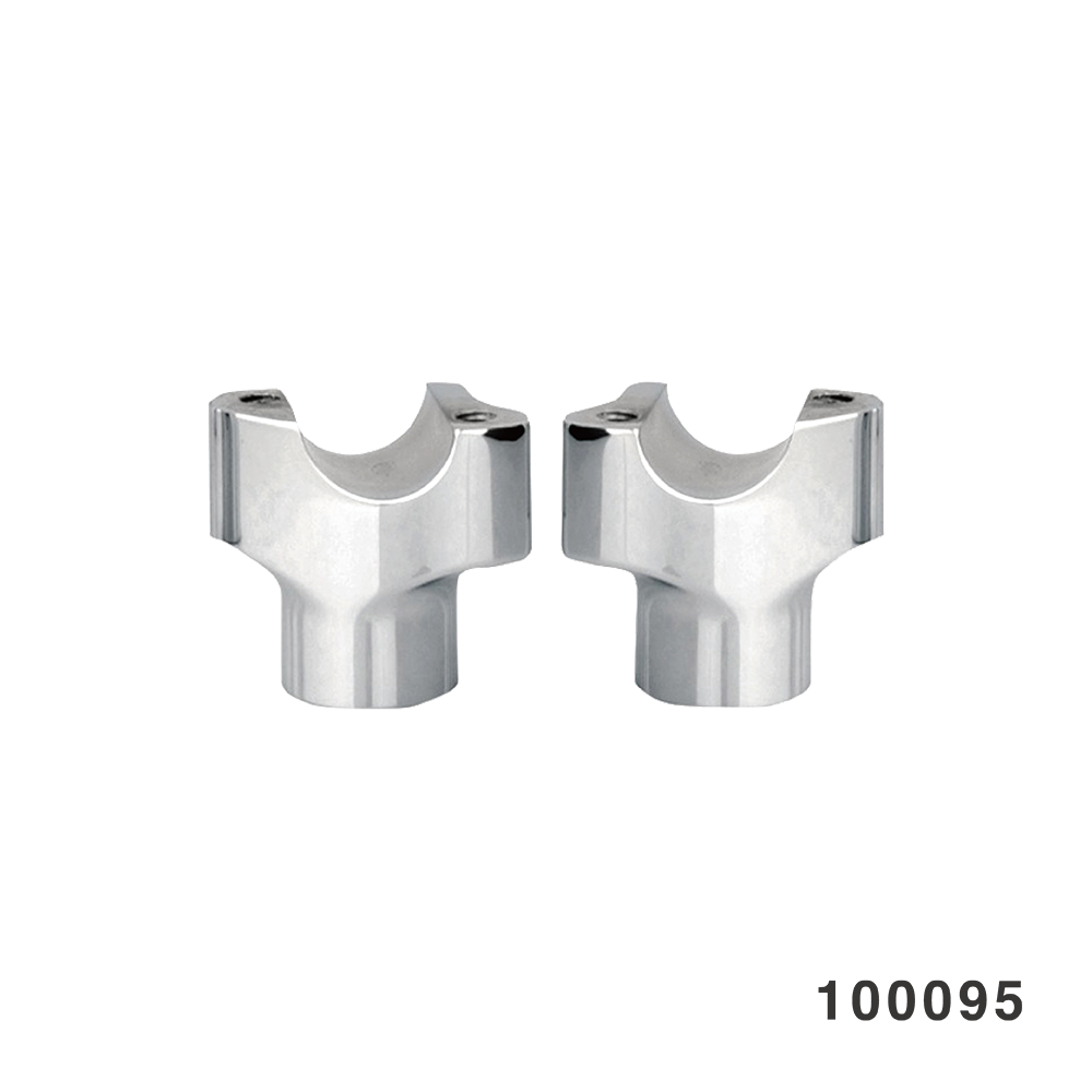 FORGED ALUMINIUM RISER 2" STRAIGHT CHROME