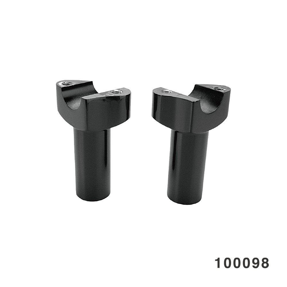 FORGED ALUMINIUM RISER 3.5" STRAIGHT BLACK