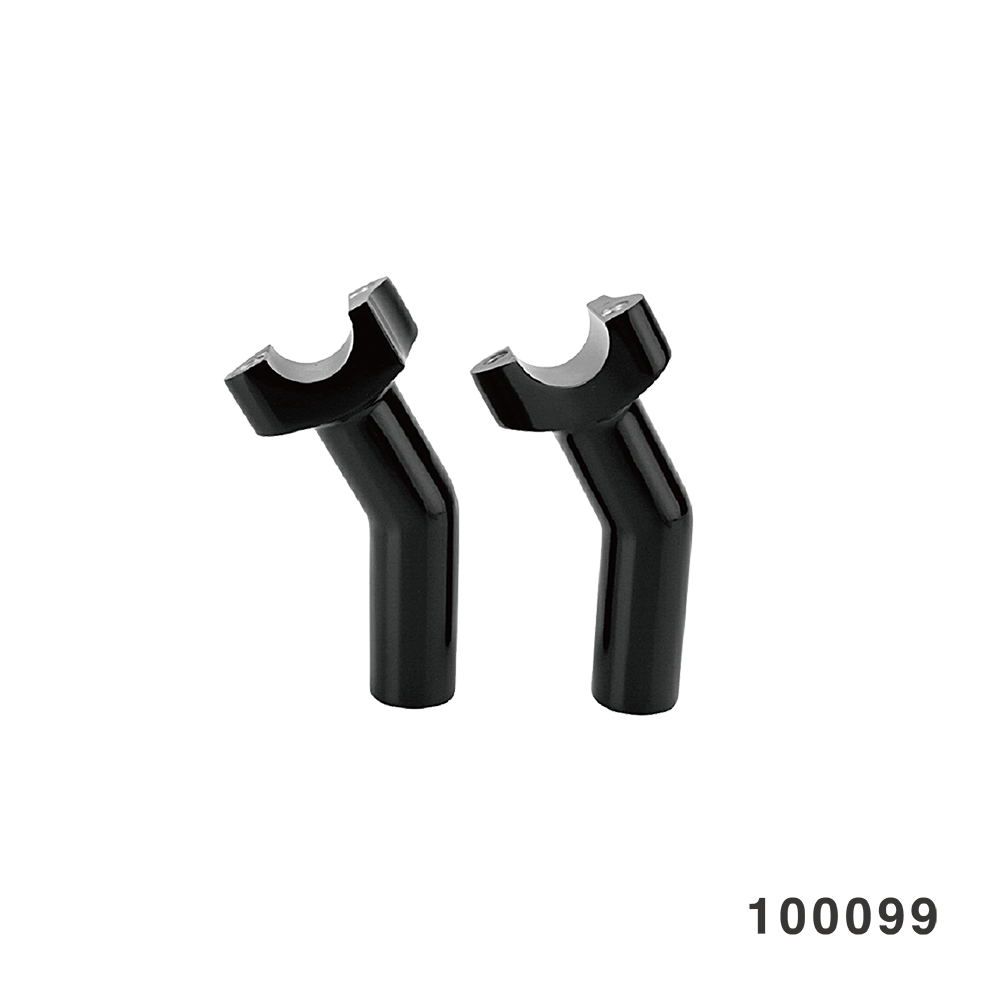 FORGED ALUMINIUM RISER 4.5" PULLBACK BLACK