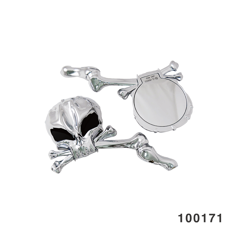 SKULL HEAD STYLE MIRROR CHROME