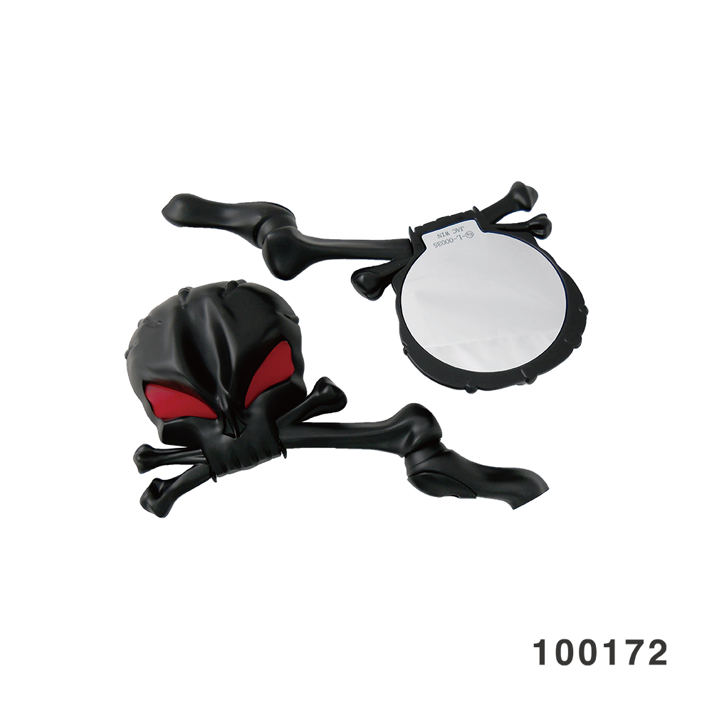 SKULL HEAD STYLE MIRROR BLACK