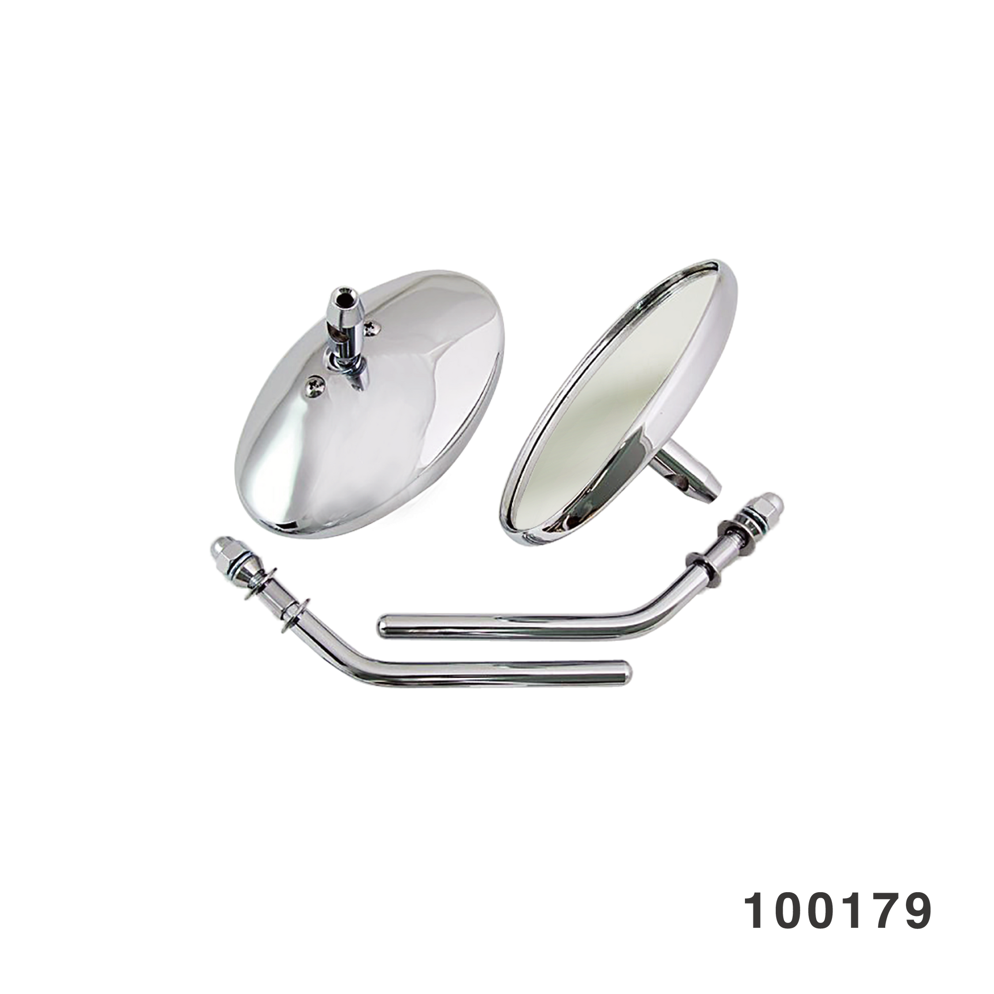 OVAL MIRROR CHROME