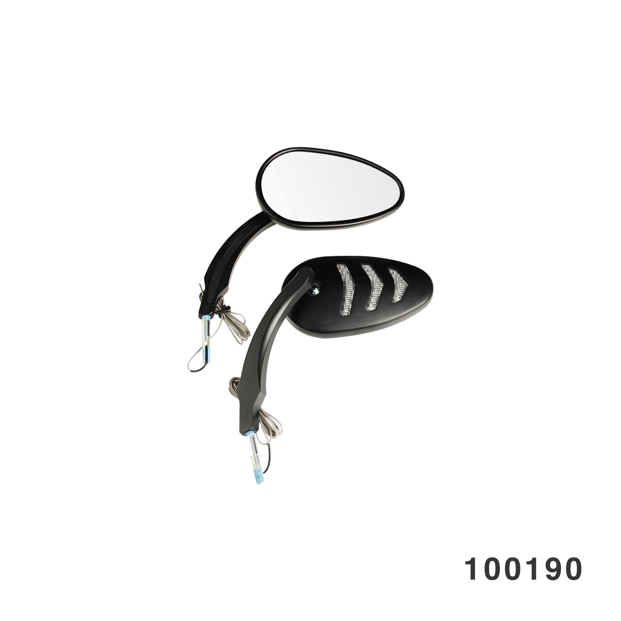 BILLET LED MIRROR BLACK 3 LIGHT