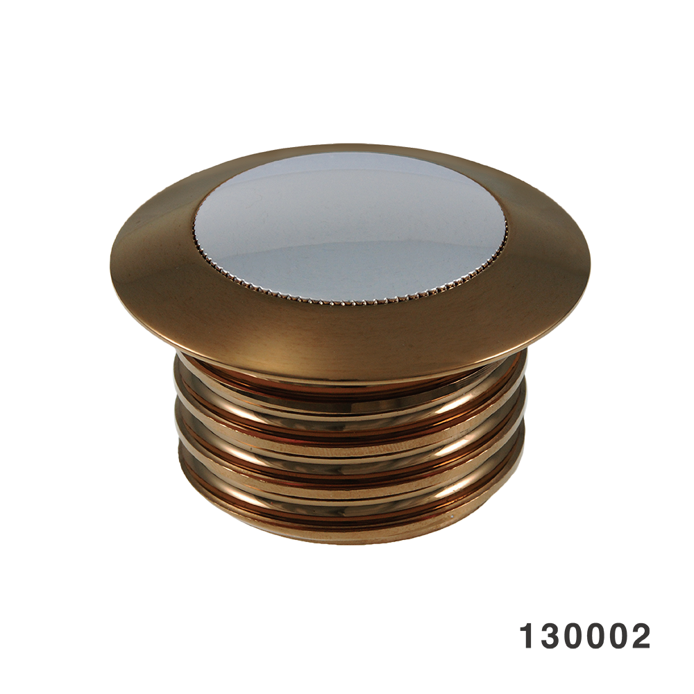 POP-UP GAS CAP CHROME WITH FANGSTER GOLD