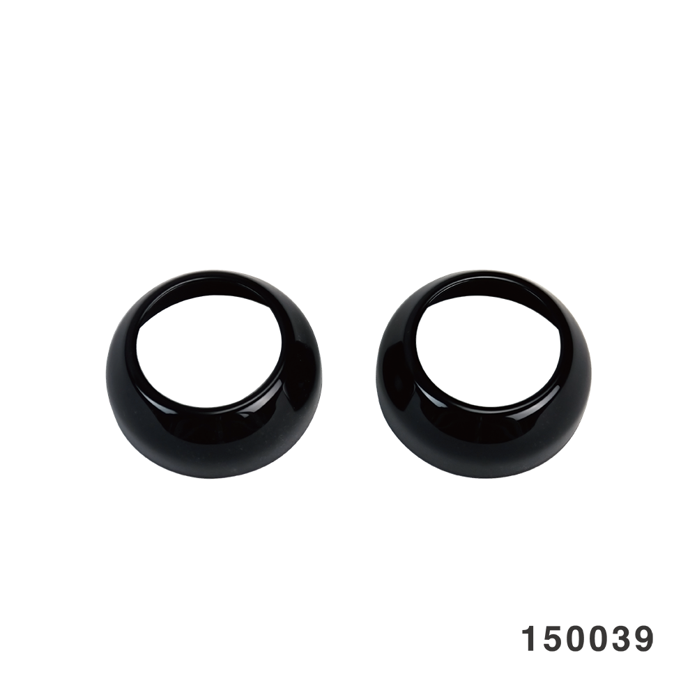 FORK BOOT METAL COVERS BLACK 39MM