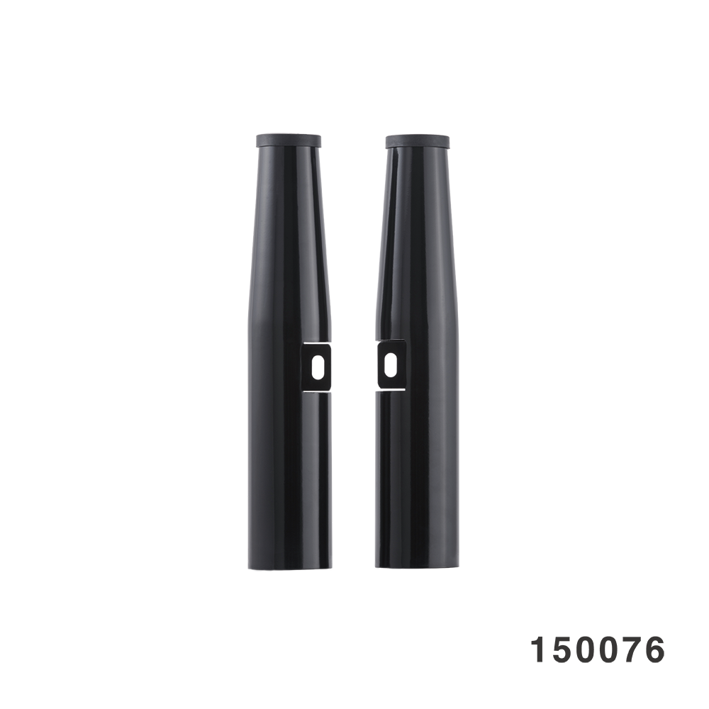 SPORTSTER 39MM FORK SHROUDS BLACK 04UP XL