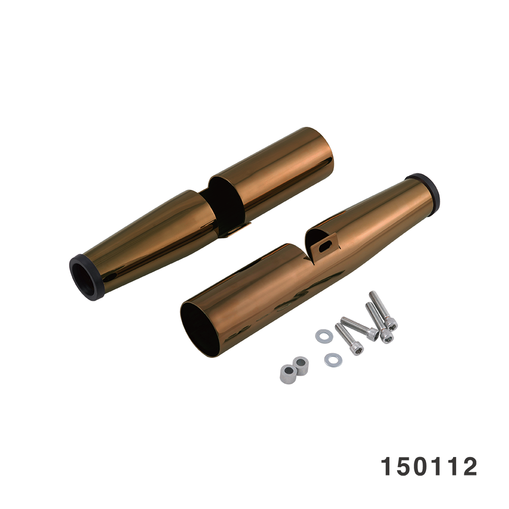 SPORTSTER 39MM FORK SHROUDS FANGSTER GOLD 04 XL