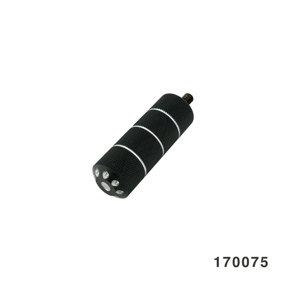 KNURLED FOOTPEG SET SHIFTER PEG BLACK