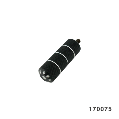KNURLED FOOTPEG SET SHIFTER PEG BLACK