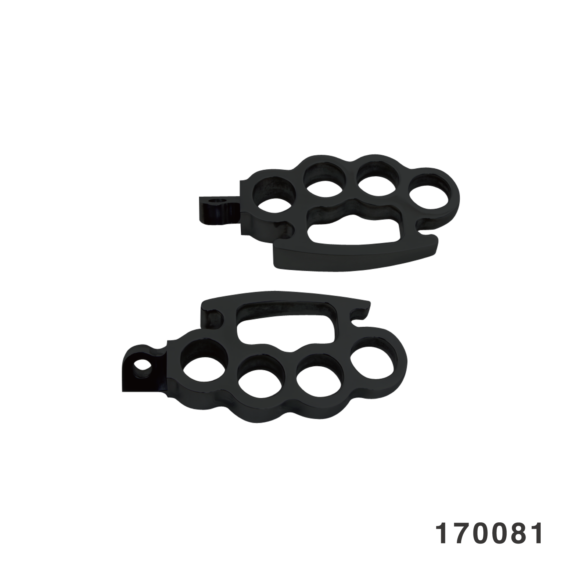KNUCKLE STYLE FOOTPEG SET BLACK