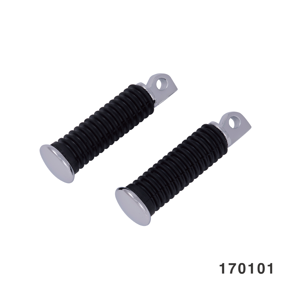 CLASSIC RUBBER FOOT PEGS CHROME