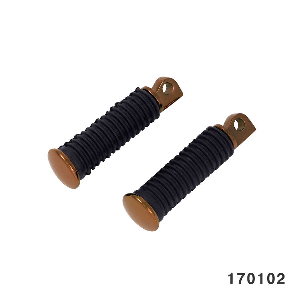 CLASSIC RUBBER FOOT PEGS FANGSTER GOLD