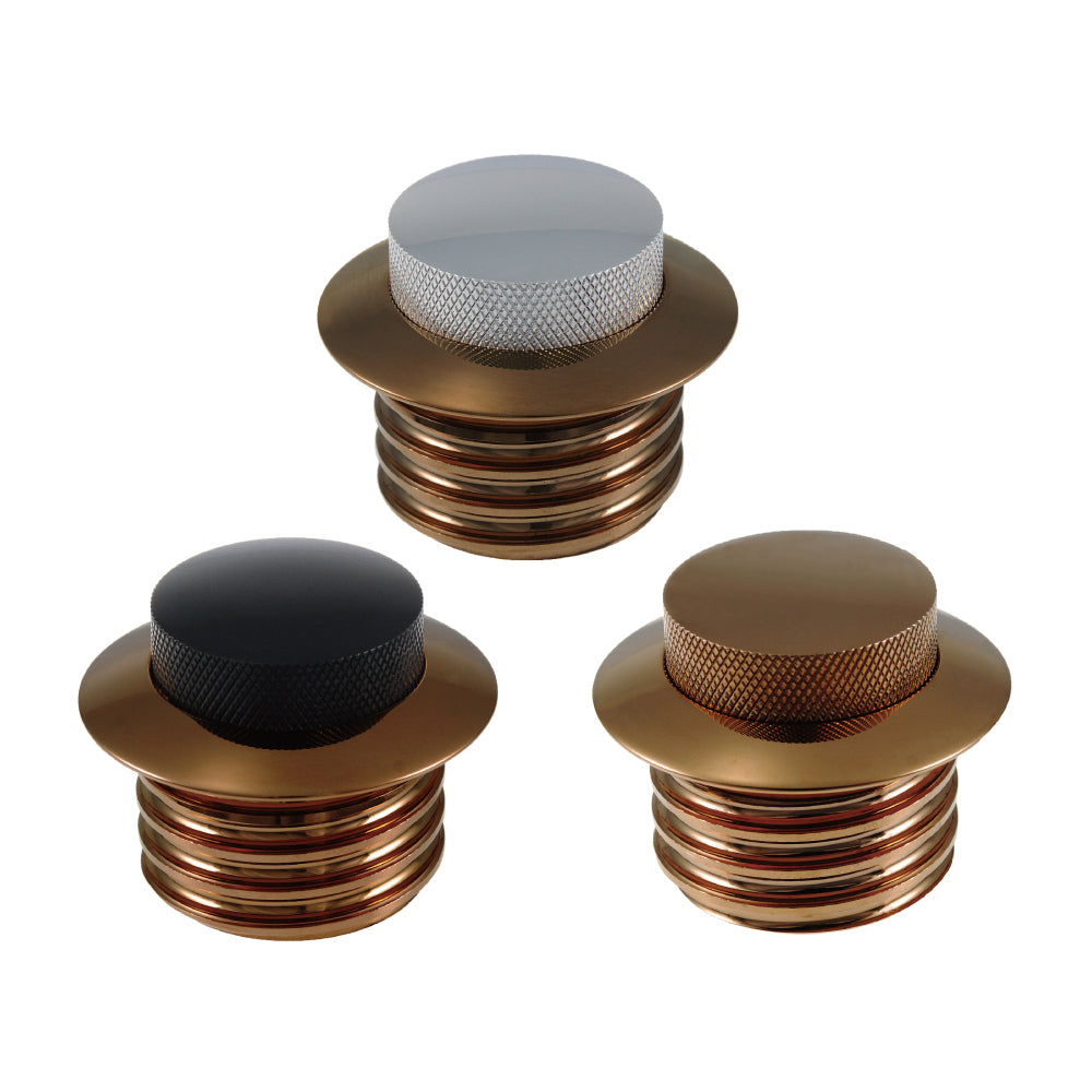 POP-UP GAS CAP CHROME WITH FANGSTER GOLD