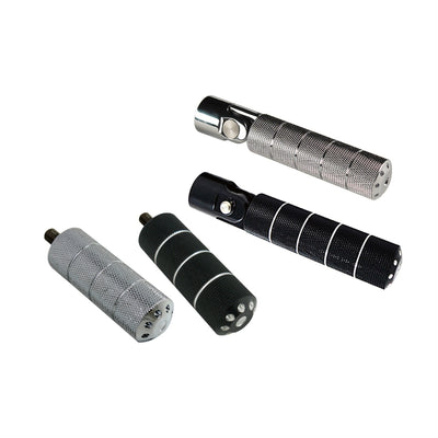 KNURLED FOOTPEG SET SHIFTER PEG BLACK